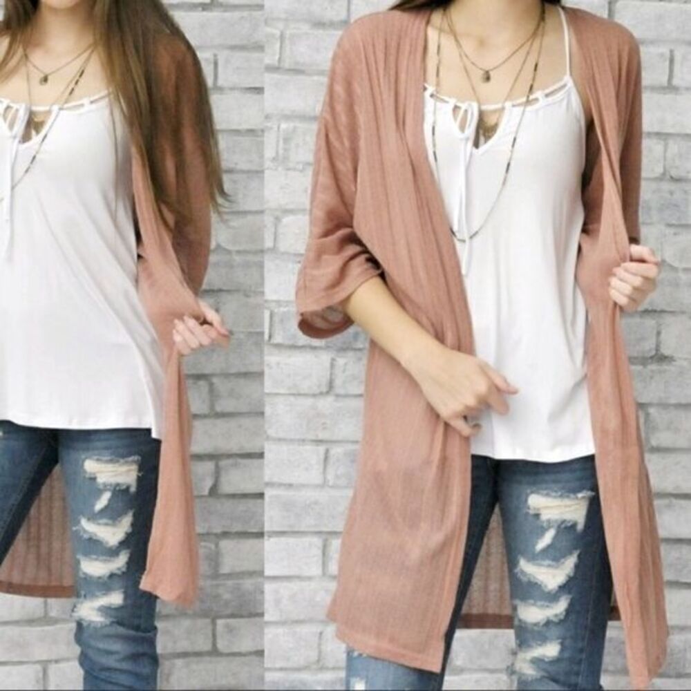 Lightweight Knit Open Cardigan - Picture 8 of 16